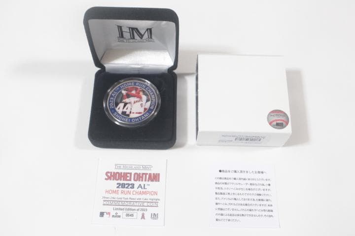 エンゼルス大谷翔平選手 44号 2023 AL HR王獲得記念 ゴールド