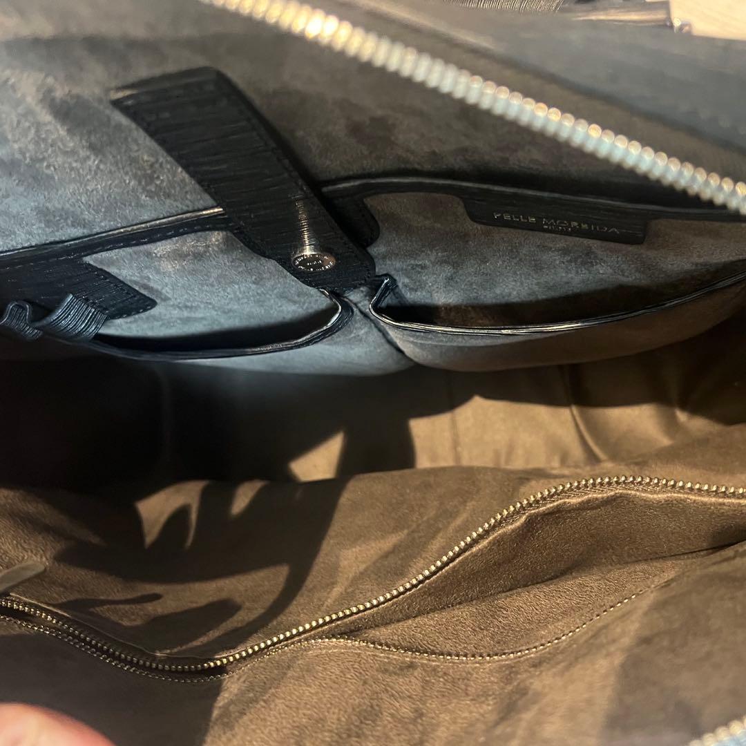 【極美品】PELLE MORBIDA ブラック ビジ ネスバッグペッレモルビダ