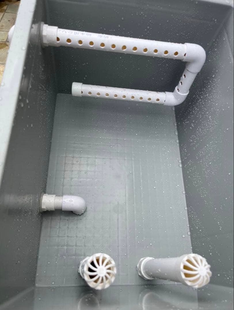 25w水中ポンプ付き　沈殿物理生物一体型濾過槽　アクアリウム外部式濾過装置器