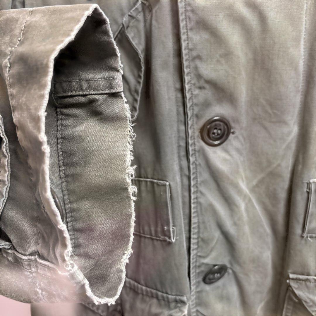 【希少】US.ARMY 40s M47 アルミジップ モッズコート S