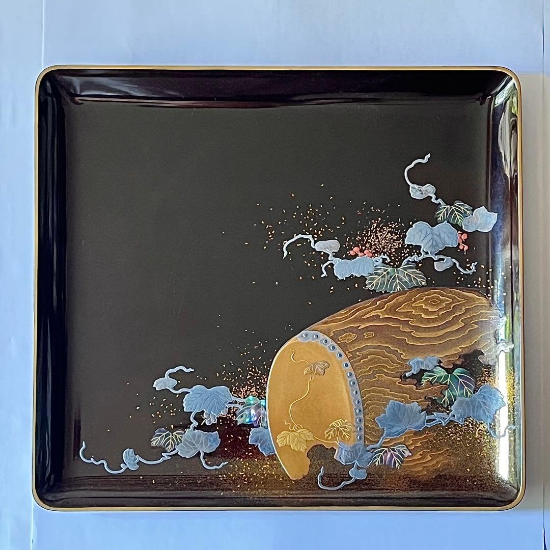 ●梶川銘●蒔絵●香盆●諫鼓●諫鼓蒔絵●螺鈿●梨地●梶川●江戸期