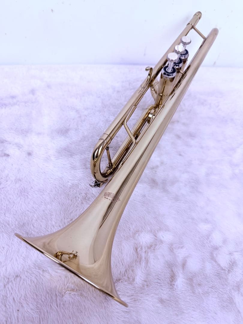 演奏確認済 ピストン良好 SAVALEY B♭トランペット マウスピース2本付