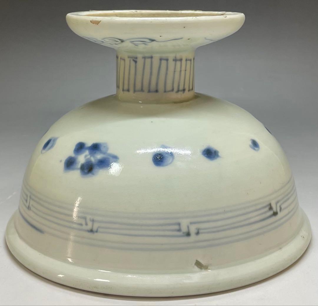 古伊万里　染付　盃洗　杯洗 　e461