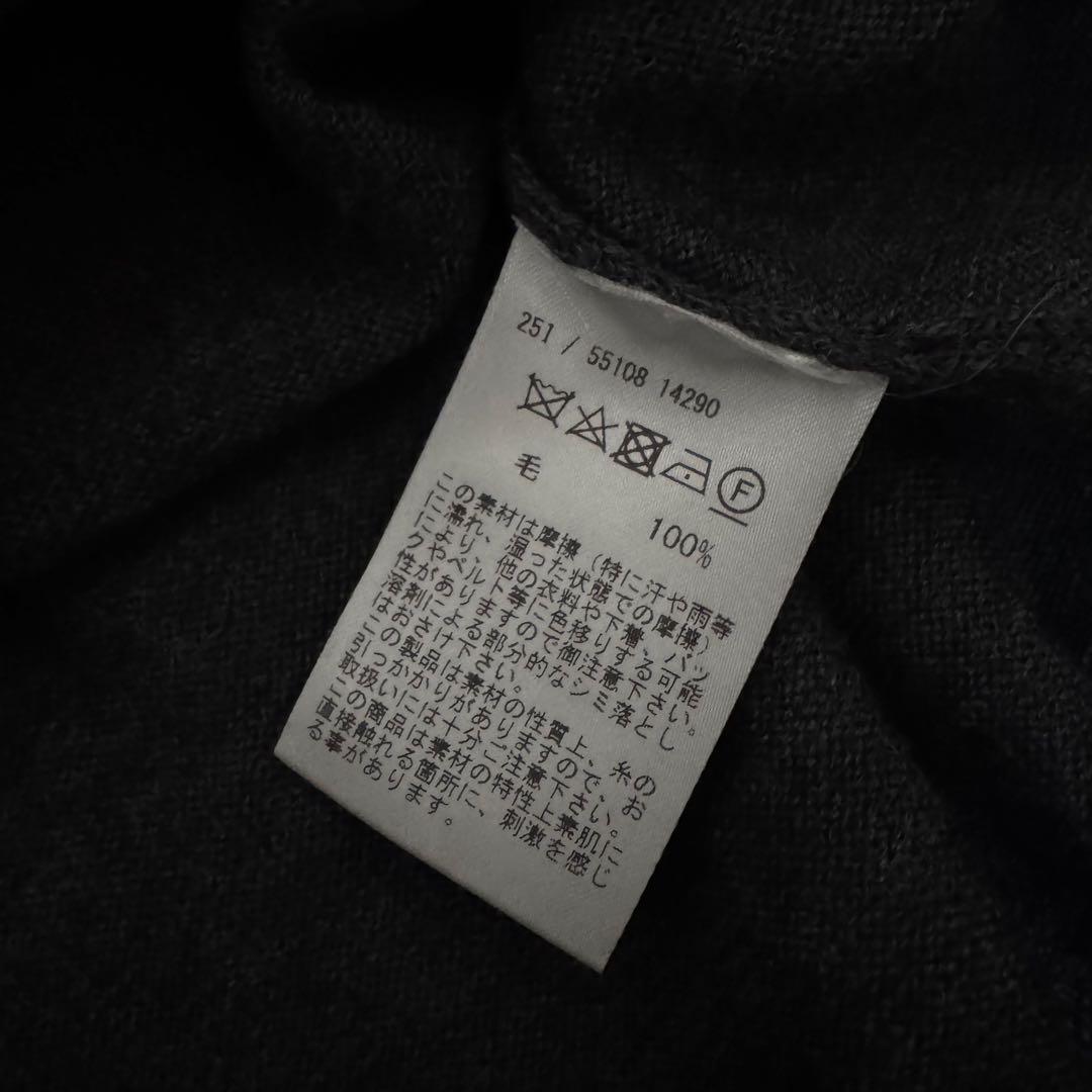 GRAN SASSO/グランサッソ 12ゲージ モックネックニット チャコール