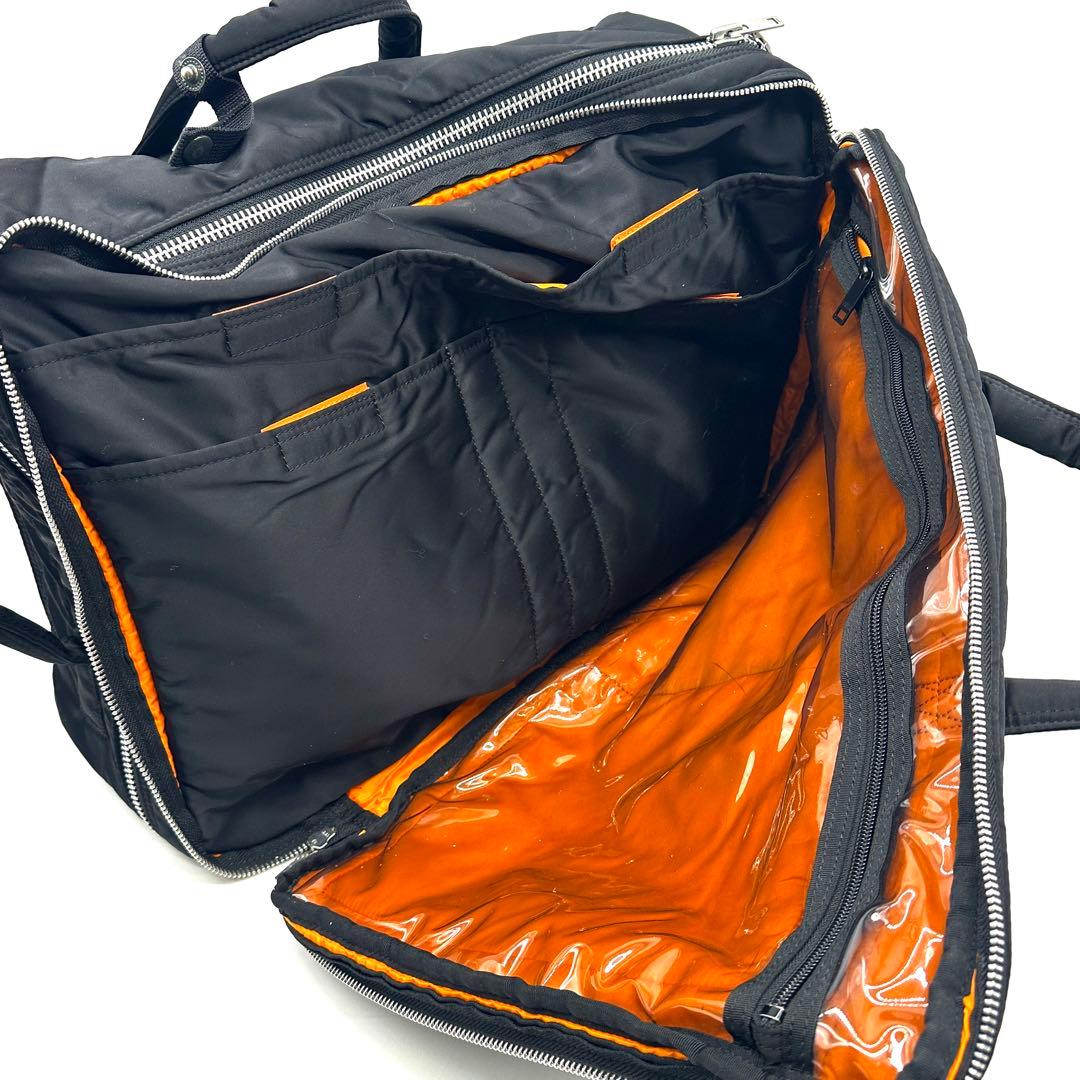 【近年モデル】ポーター タンカー 3way ビジネスバッグ リュック 2層式 黒