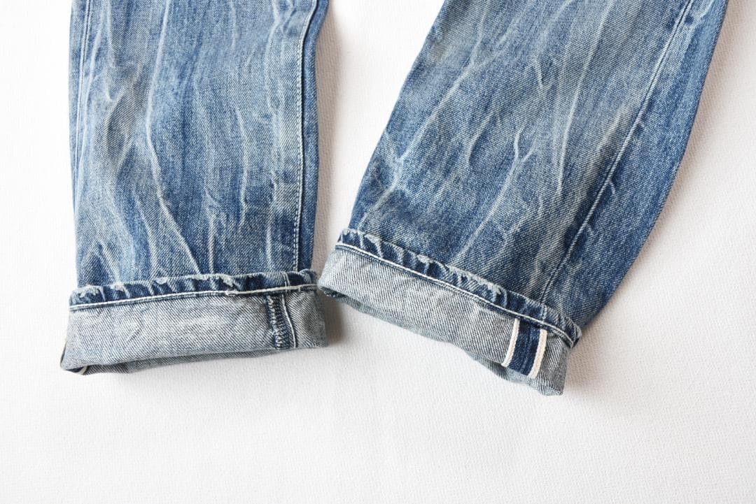 DENIM BY VANQUISH & FRAGMENT リペア加工デニムパンツ