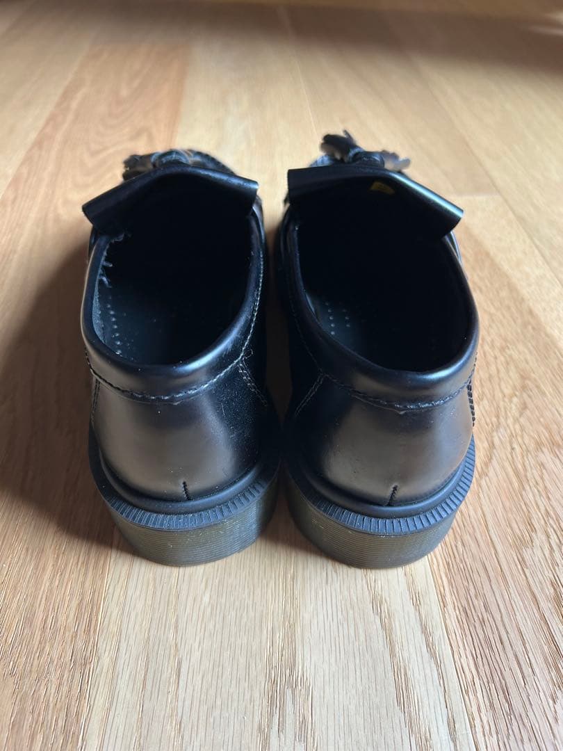 【Dr.Martin】フリンジ付きローファーブラック24cm