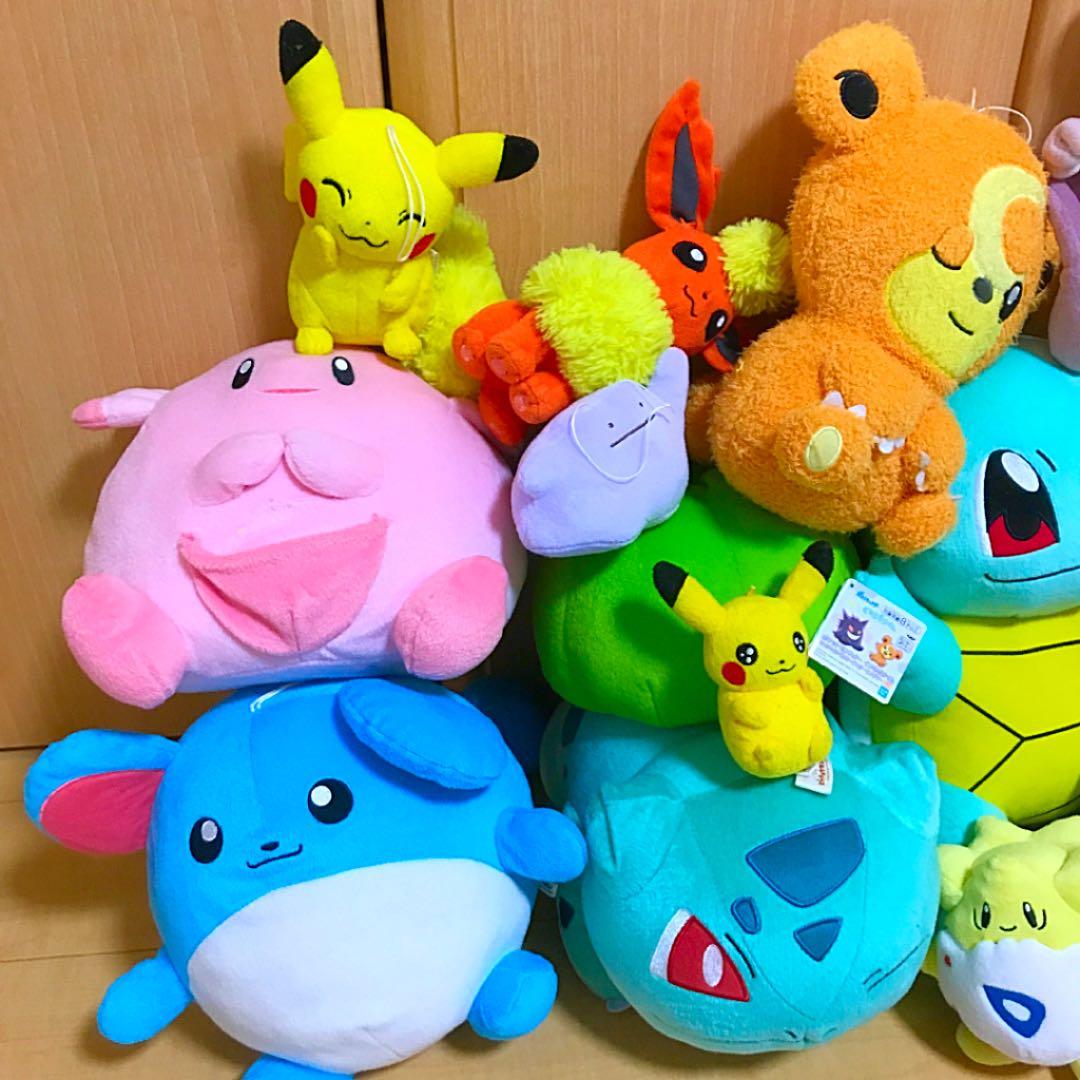 お得！人気　NINTENDOポケットモンスターぬいぐるみ大集合　お得14体セット