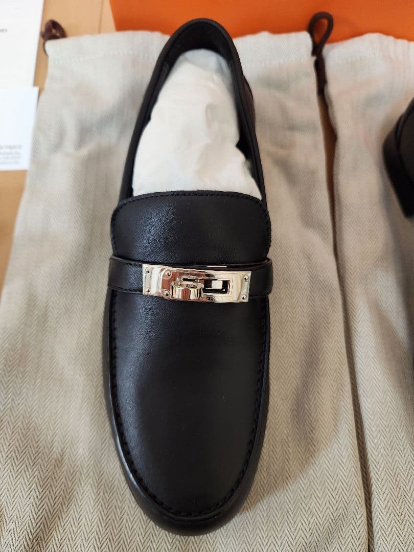 エルメス　モカシン 《デスタン》　金具シルバー 未使用(底張り済)