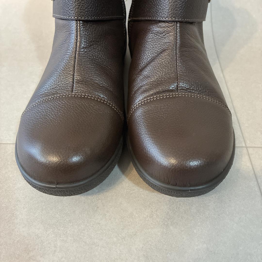 未使用 アキレスソルボ♡スノーシューズ 本革 サイドジップ ゴアテックス 撥水