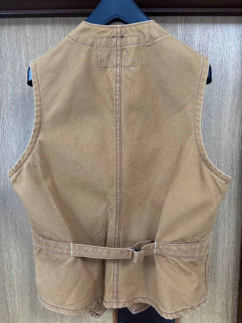 SUGAR CANE ブラウンダックワークベスト 38