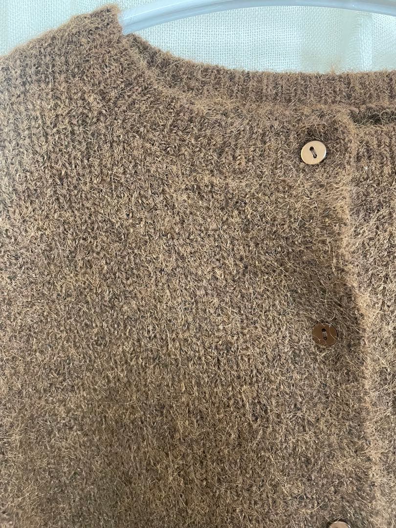 新品未使用⭐︎ベーセーストック【ZOZO限定】コンパクトニットカーデ　茶色