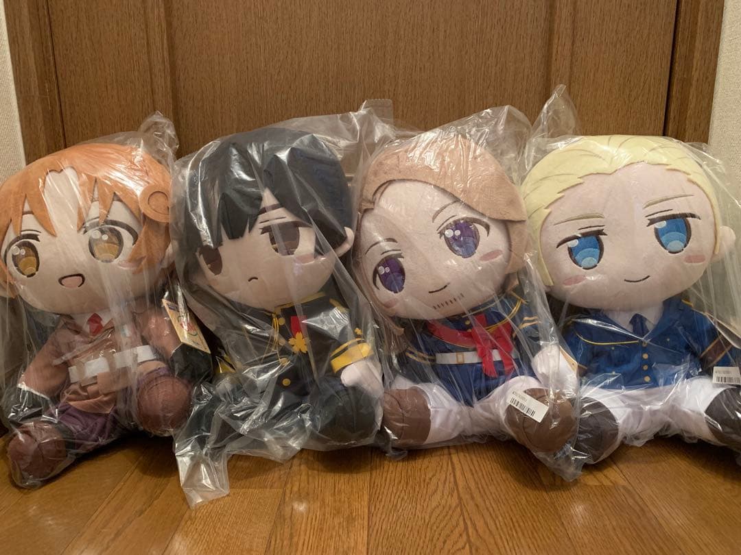 【圧縮なし】タイクレ限定　ヘタリア　BIGぬいぐるみ　イタリア日本フランスドイツ