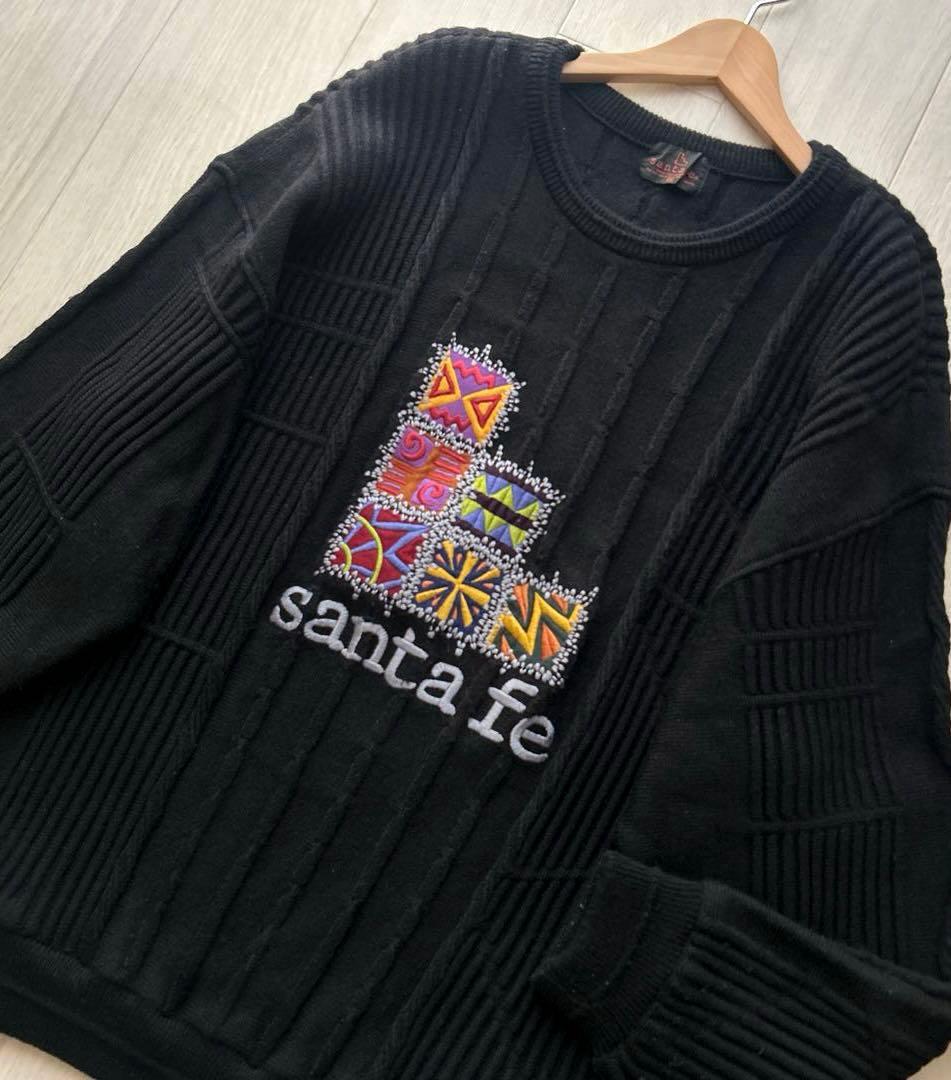 ★スーパーマン★ さん専用santa feサンタフェウール100%3Dニット刺繍