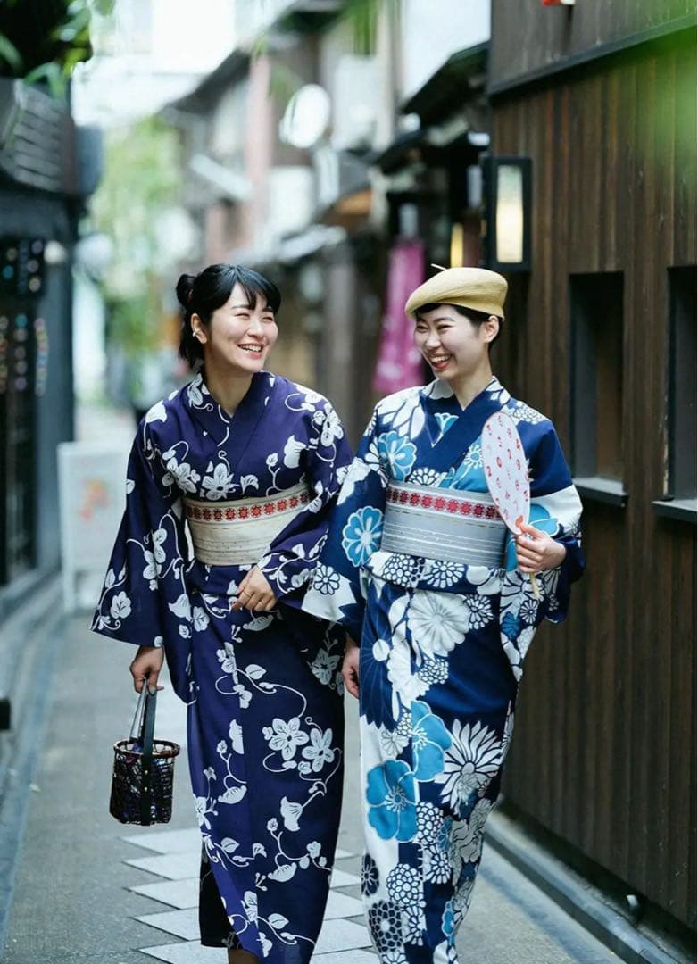 【人気ブランドの浴衣2着、帯着付けセット付き】 ［撫松庵］［SOU・SOU］