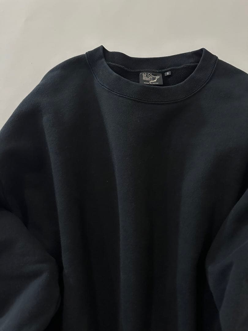 orSlow クルーネック トレーナー 黒　新品　サイズL