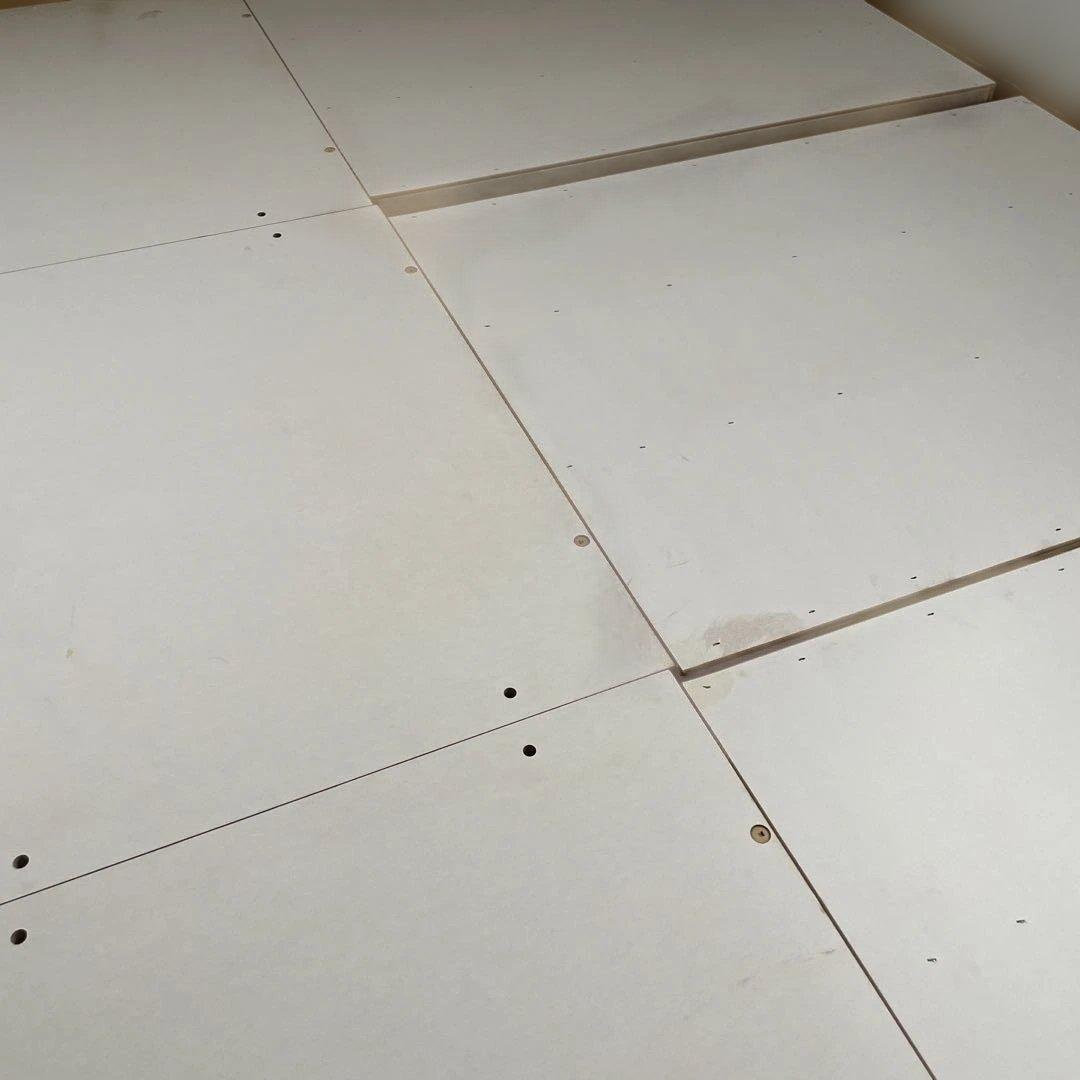 ニトリ　ジオチェスト　収納付き　木製ダブルベッドフレーム　コンセント付き