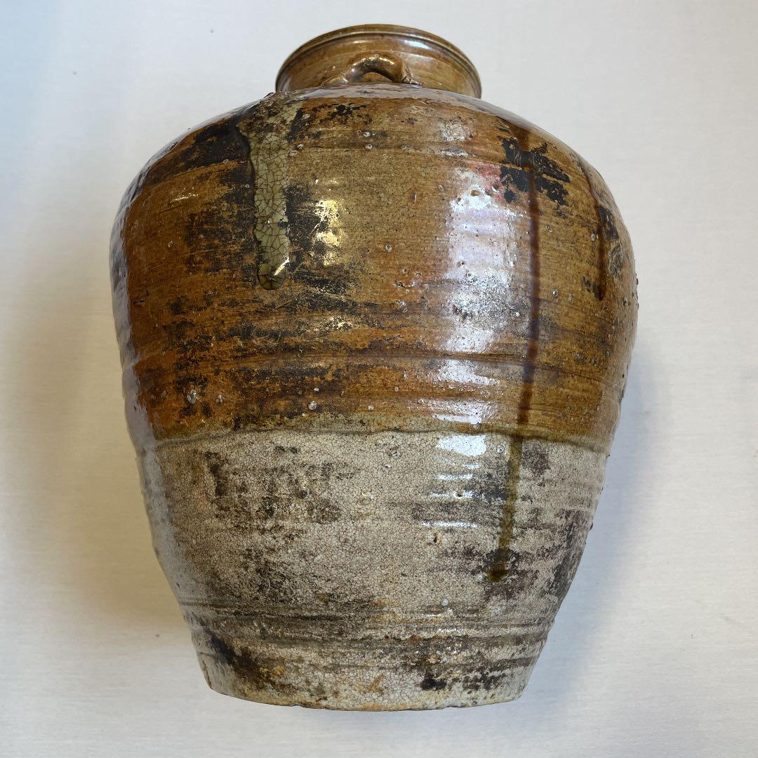 信楽焼　四耳壺　葉茶壺