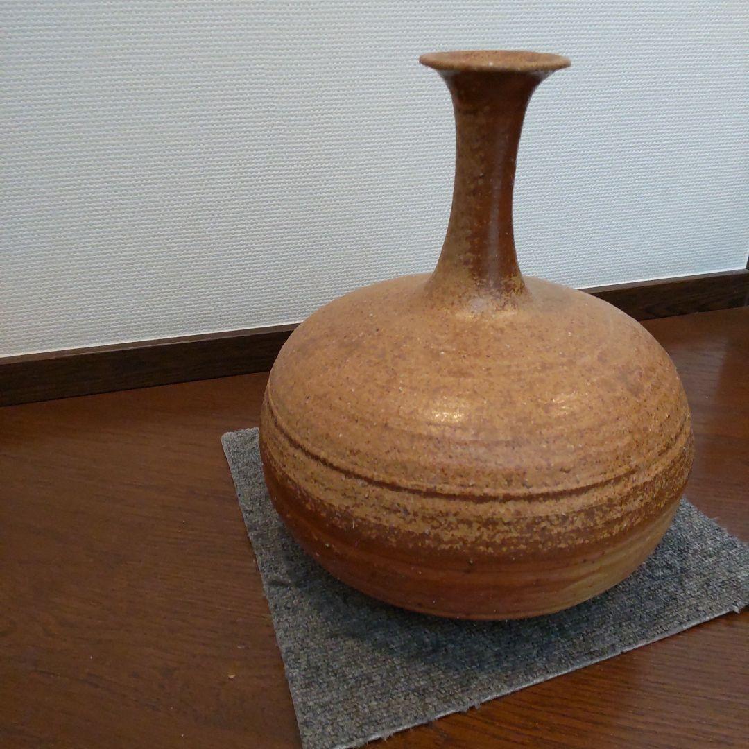 尻張り花入れ　備前焼　33