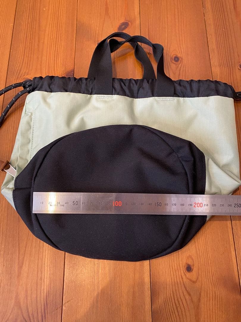 GREGORY 巾着型バッグ ライトグリーン/ブラック/CINCH BAG M