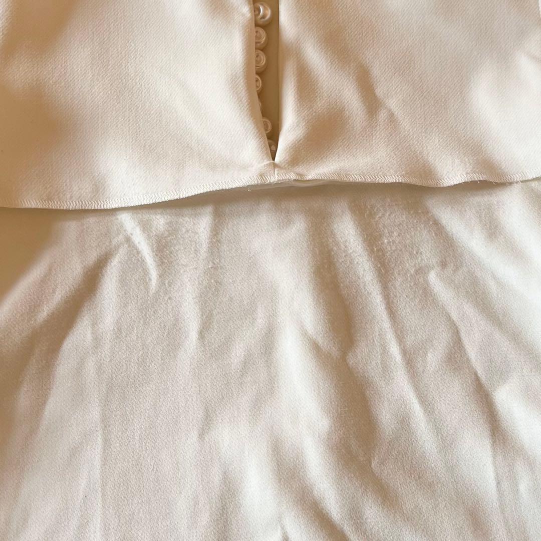 美品✨ ヨーコチャン パールAライントップス ロングスリーブ 近年 40 白