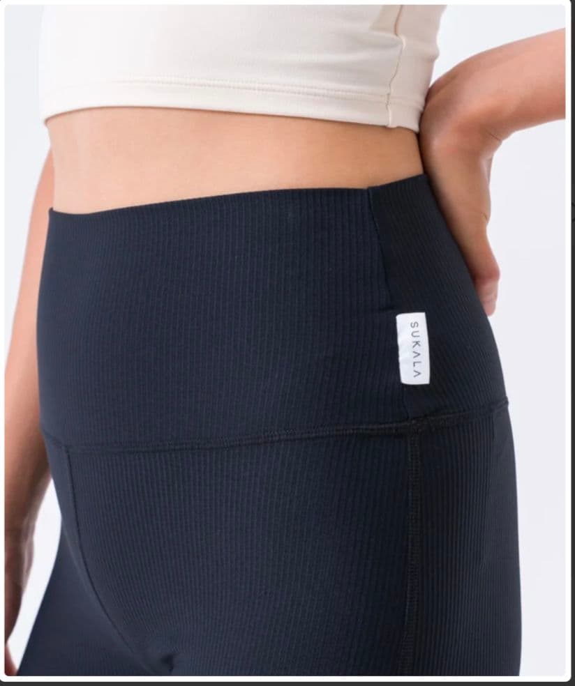 N*)様 【SUKALA】フレアリブパンツ　ブラックL 新品未開封