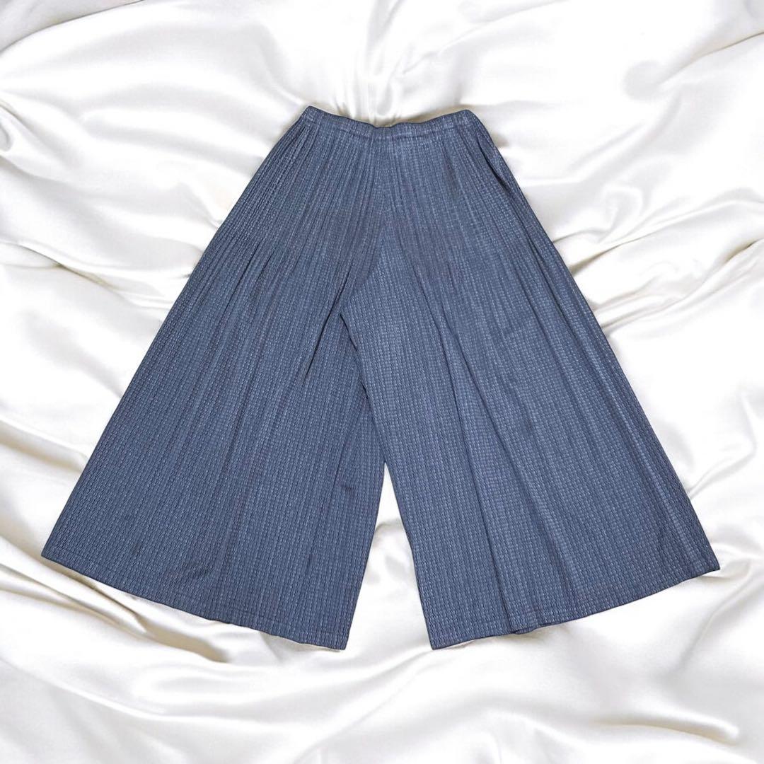 【✨美品✨】pleats please プリーツ ガウチョパンツ ワイド