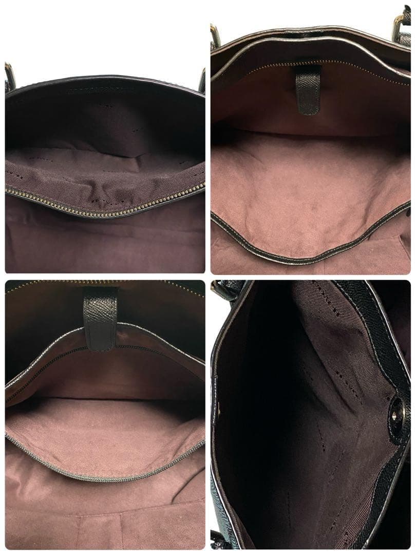 COACH コーチ メトロポリタン トートバッグ レザー ビジネス ブラック