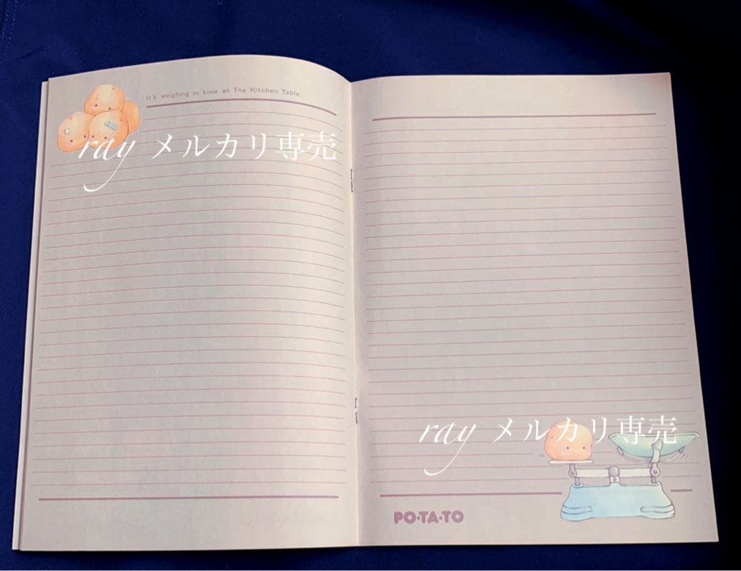 サンリオ　ポテト　POTATO ノート　昭和レトロ　当時物　旧ロゴ　ファンシー