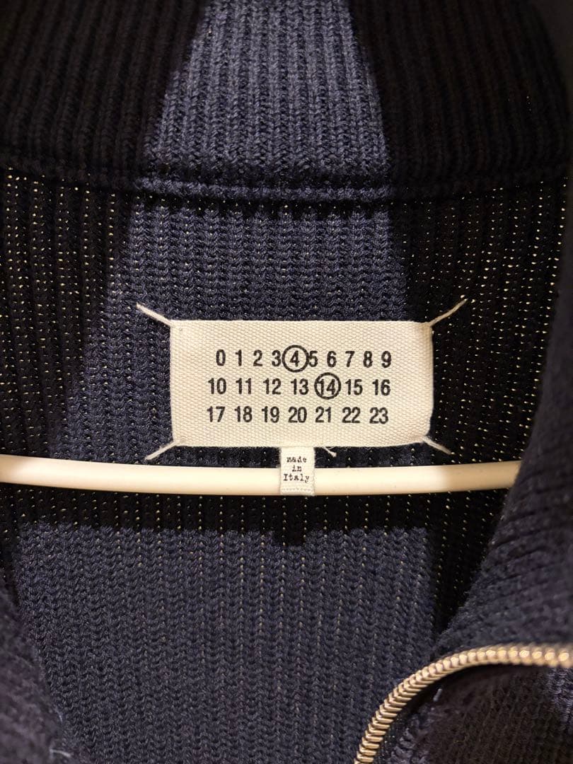 マルジェラmaison margiela ドライバーズニット Mサイズ ネイビー