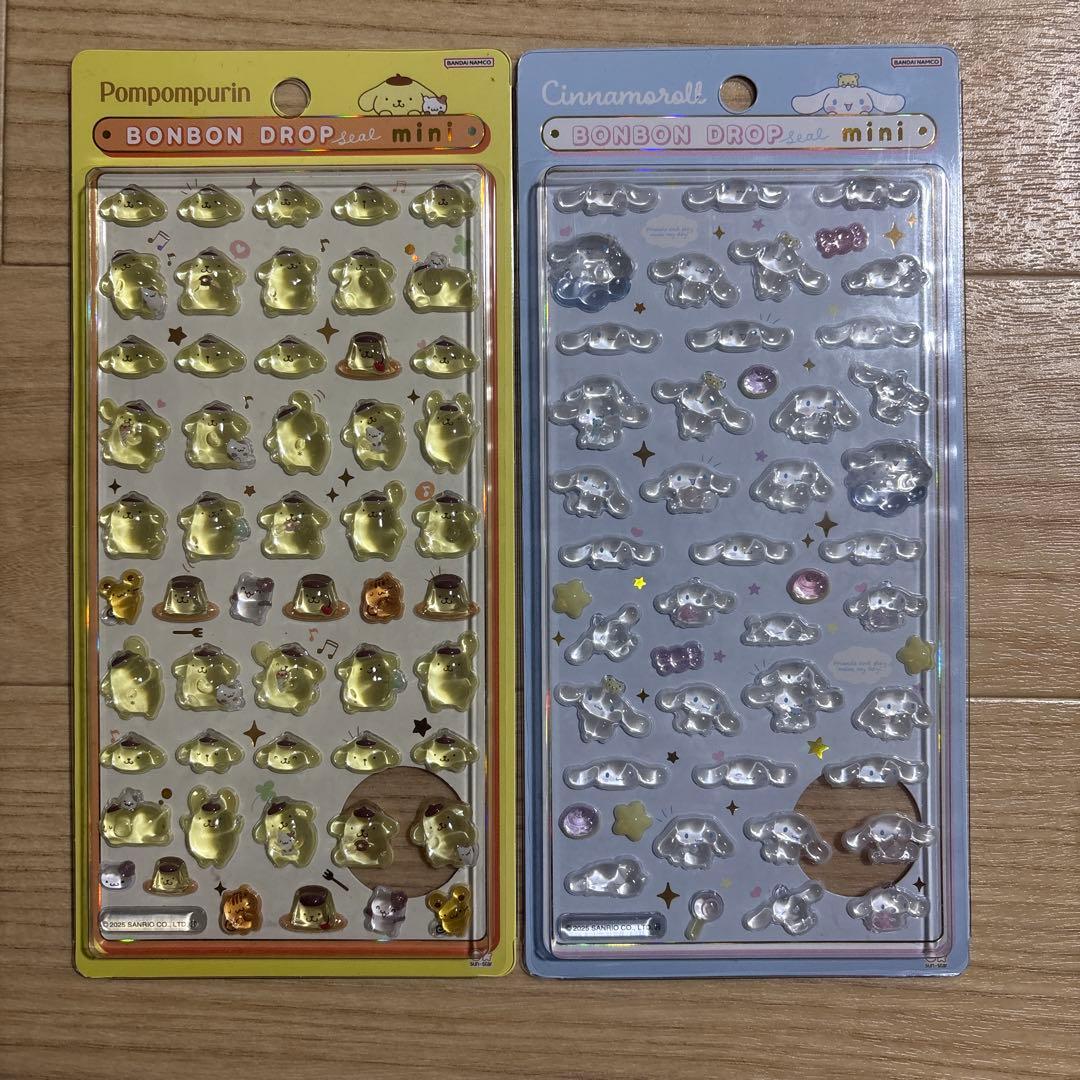 ボンボンドロップシール　サンリオ　mini8種
