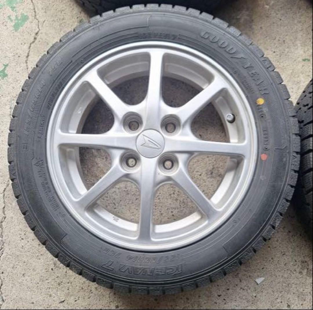 （送料込 ） 155/65R14 スタッドレスタイヤ ＋ 純正アルミホイール4本