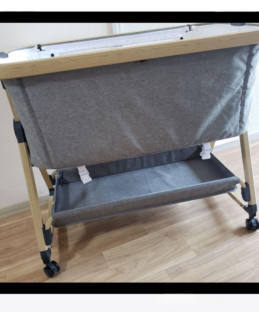 【美品】maydolly hzdmj 折り畳み式ベビーベッド　移動式