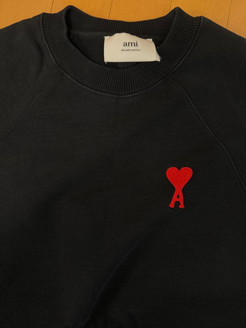 ami paris アミパリス　スウェット　ボクシーフィット　ブラック　Mサイズ