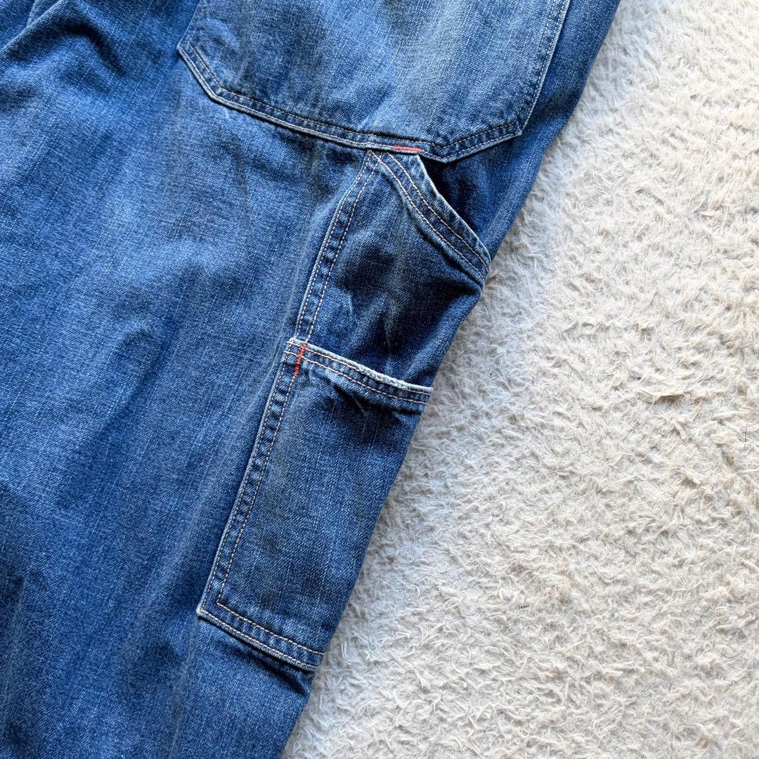 【美品】ポロラルフローレン デニムオーバーオール ペインター ロゴパッチ 現行品