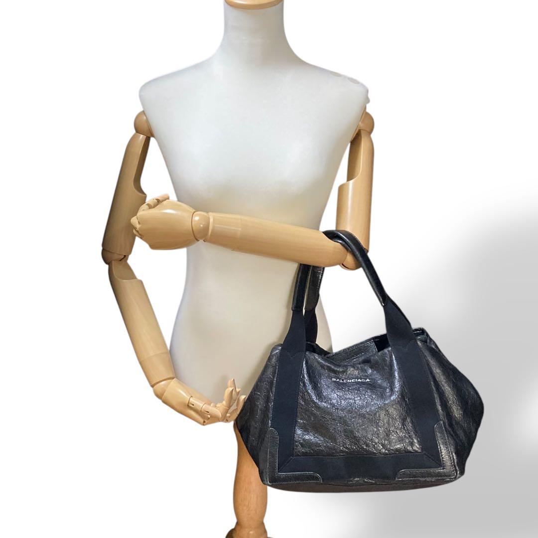 専用 バレンシアガ カバス ハンドバッグ トートバッグ 腕掛け レザー ブラック