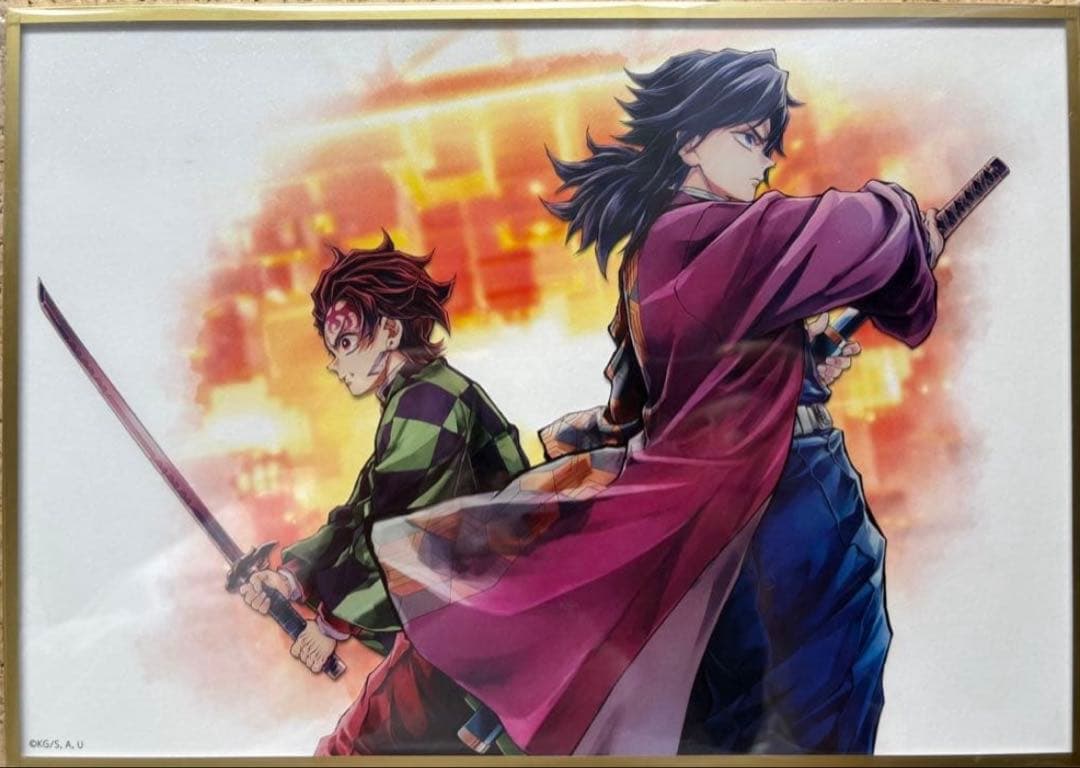 炭治郎と義勇 アクリル色紙