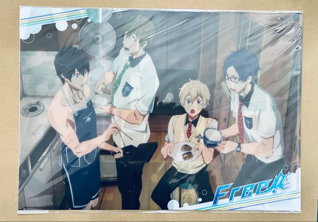 Free! クリアファイル 雑誌 切り抜き 扇子