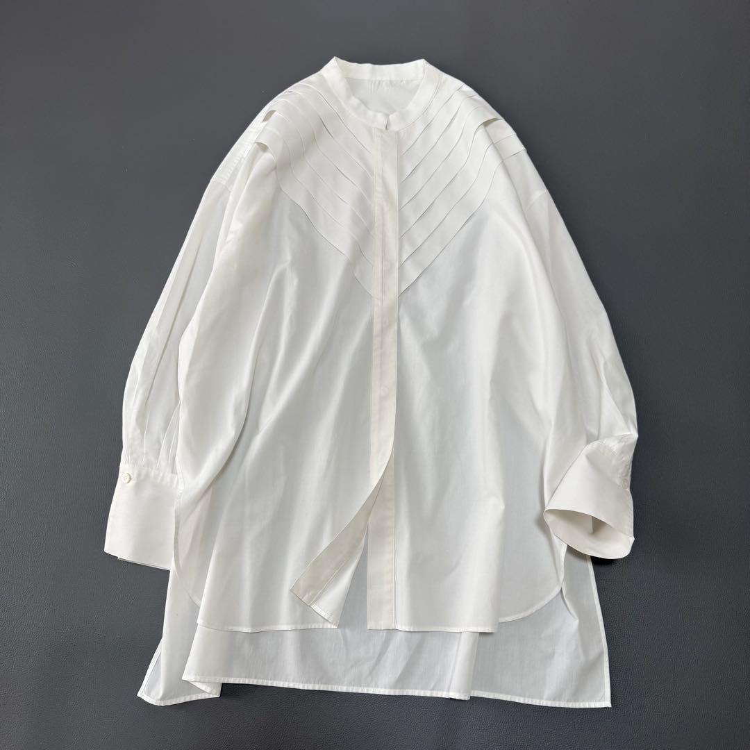 極美品✨ ルフィル LE PHIL ＴＣブロードシャツ タック 比翼 人気完売品