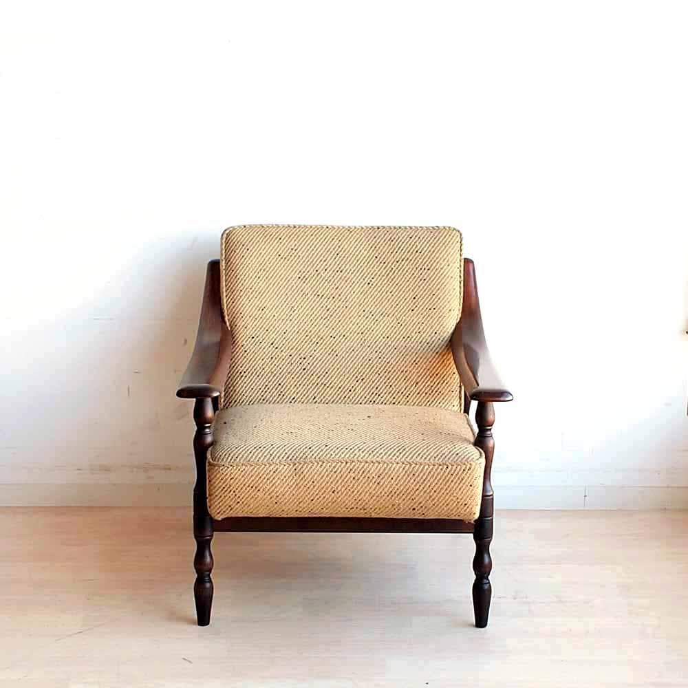 オールドカリモク シングルソファ A ビンテージ ZR24194