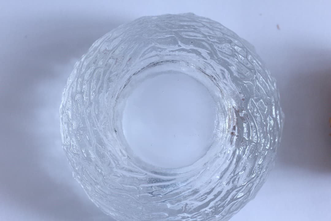 4685  鳥の巣　キャンドルホルダー　ガラス　オブジェ　イッタラ