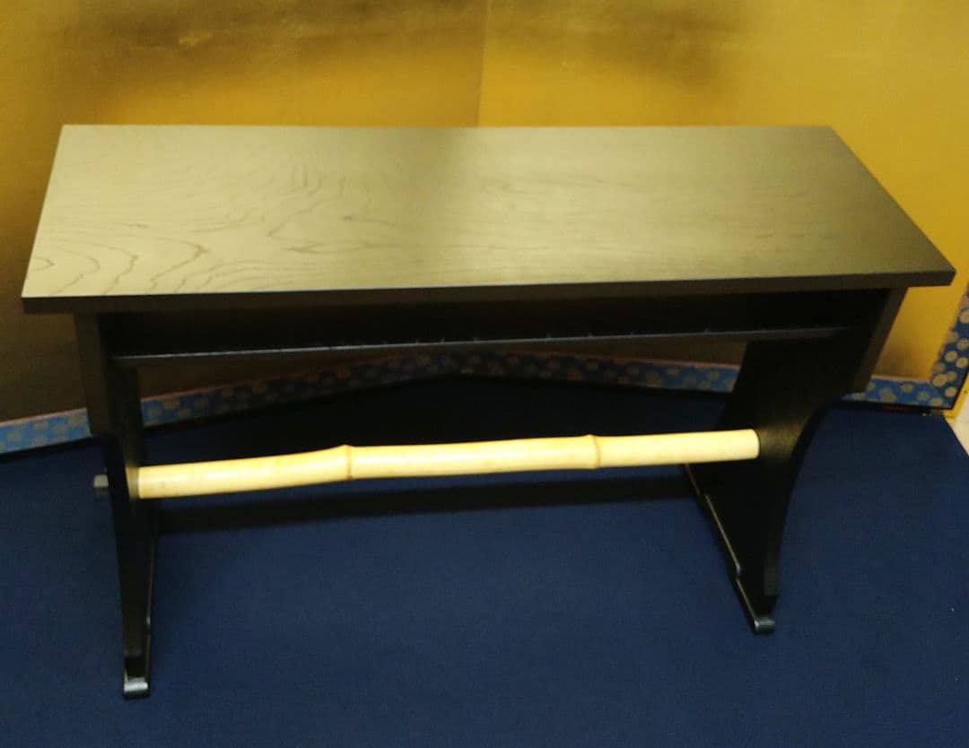 おかちゃん2台まとめAJ8④ 柿合黒漆塗 表流喫架 立礼棚 野点 組立式