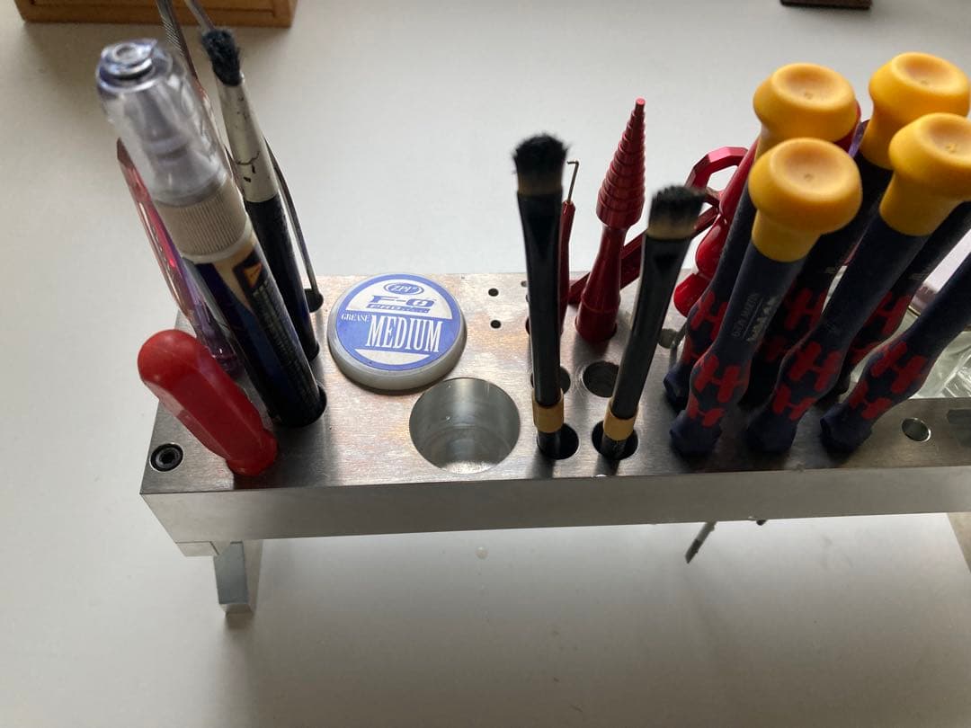 リールメンテナンス 精密ドライバー リールオイル などの収納に　ステンレス