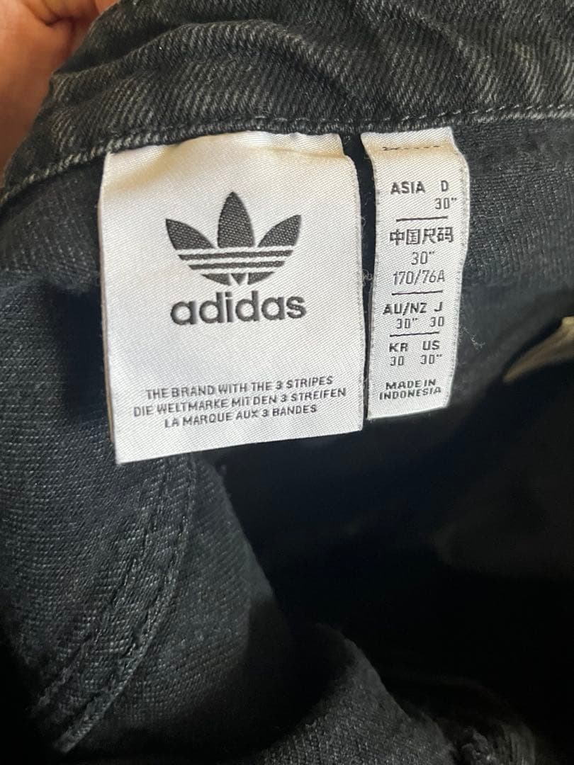 Adidas デニムワイドパンツメンズS 30インチ