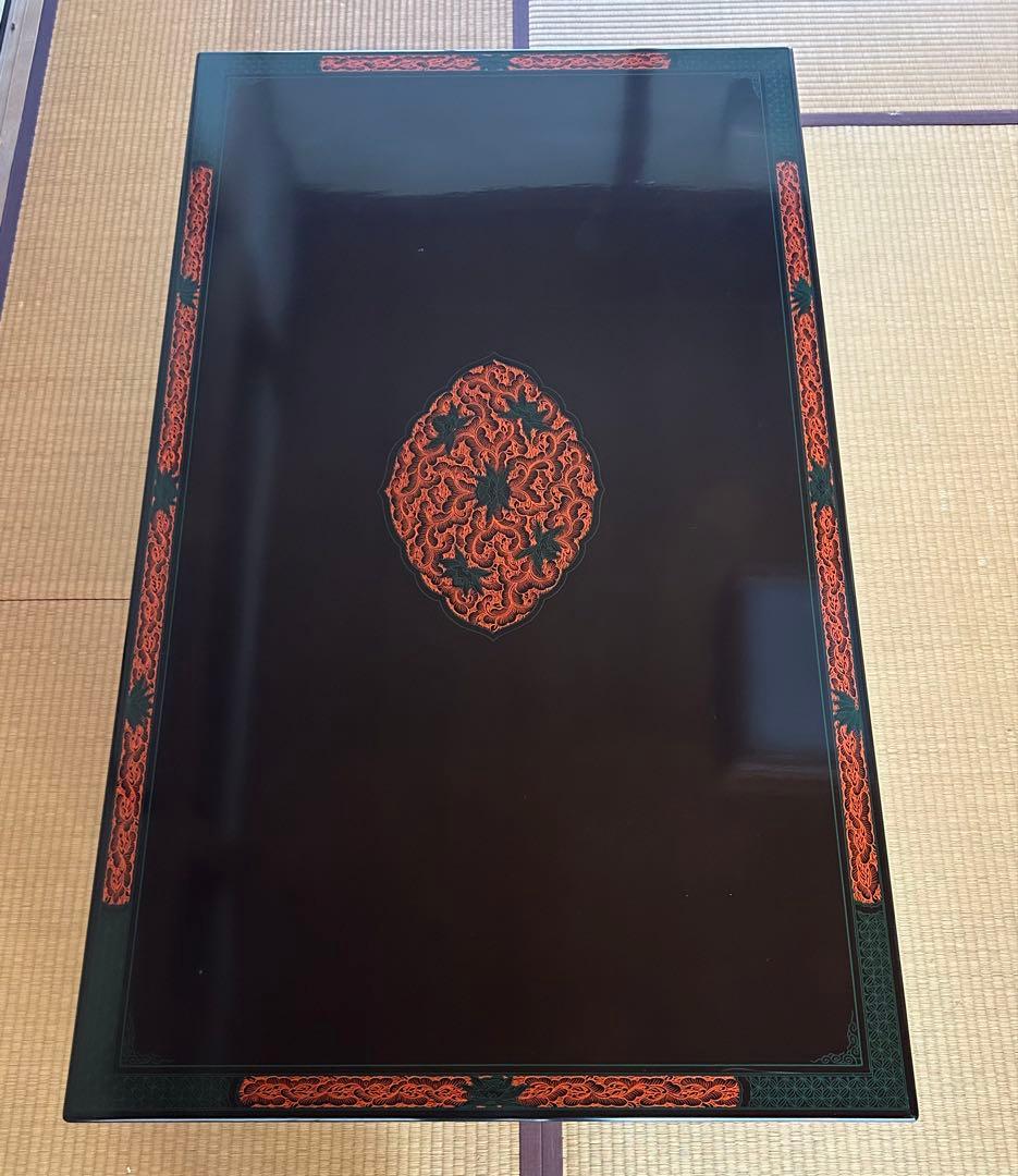 漆塗り　高級座卓　150cm. 90cm
