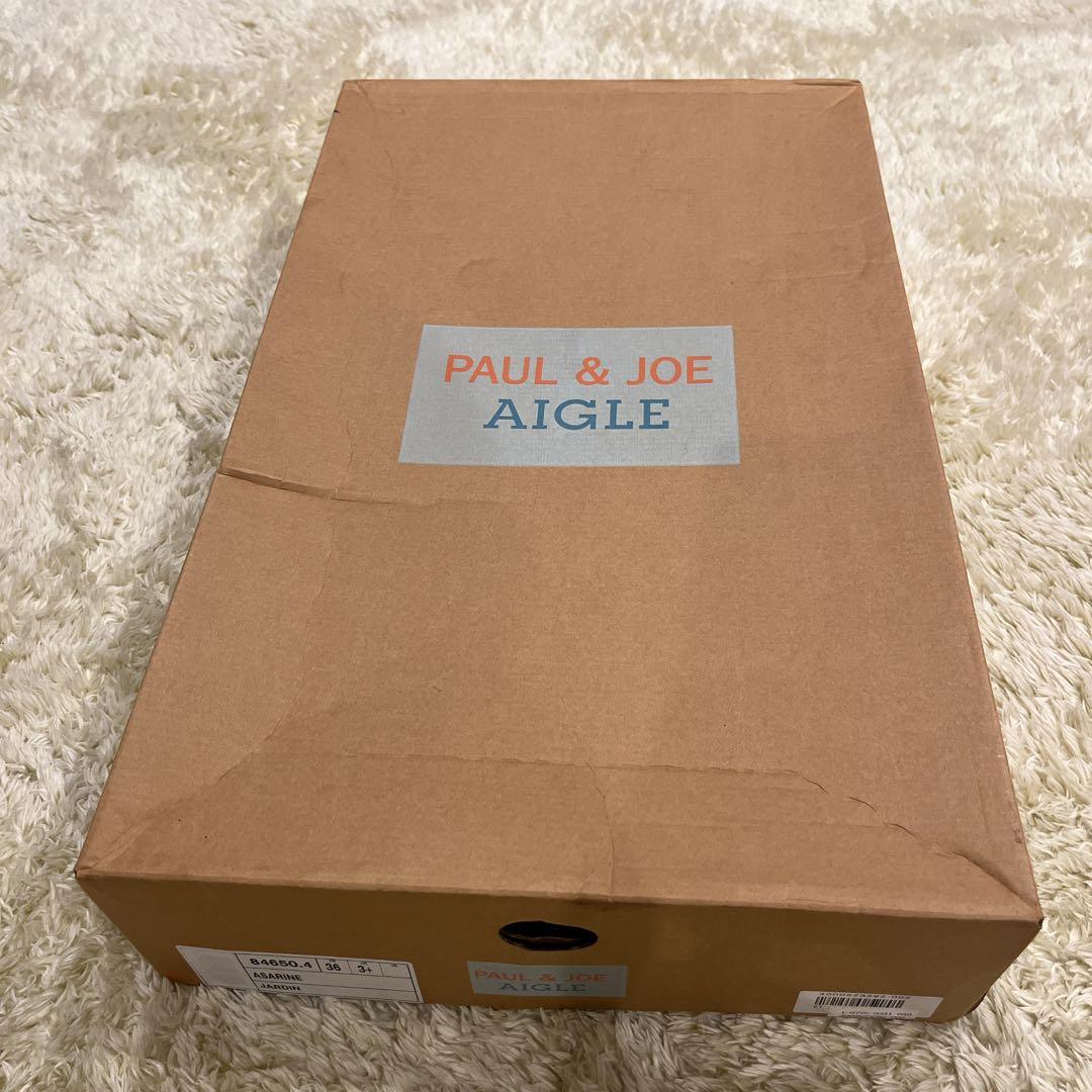 新品タグ付き PAUL & JOE AIGLEコラボ 花柄長靴 レインシューズ