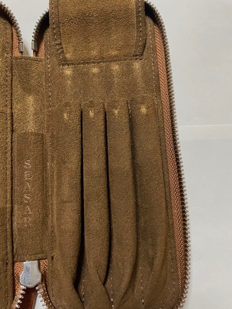 しーさー　seasar ductペンケース　ダクトペンケース　マルゴー　ブラウン