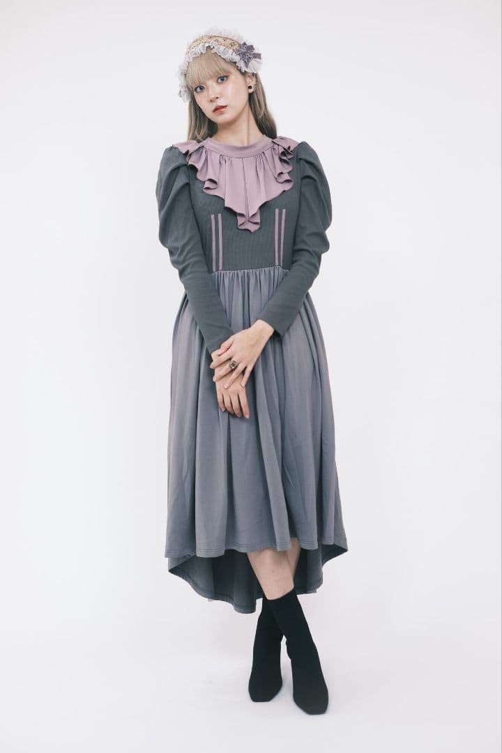 ジャージロリータ エンジェル (グレー)ワンピース