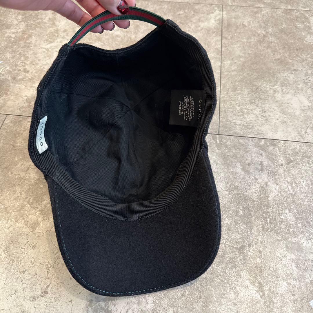 グッチ GUCCI 帽子 メンズ キャップ ロゴ付き L 59