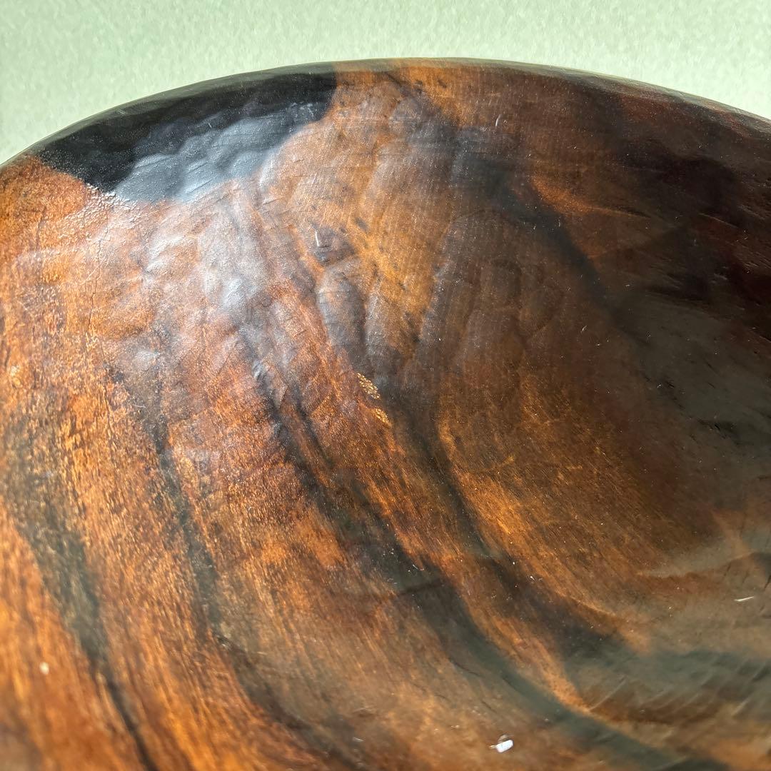 黒柿 深鉢 青峰重倫造 直径17cm 共箱